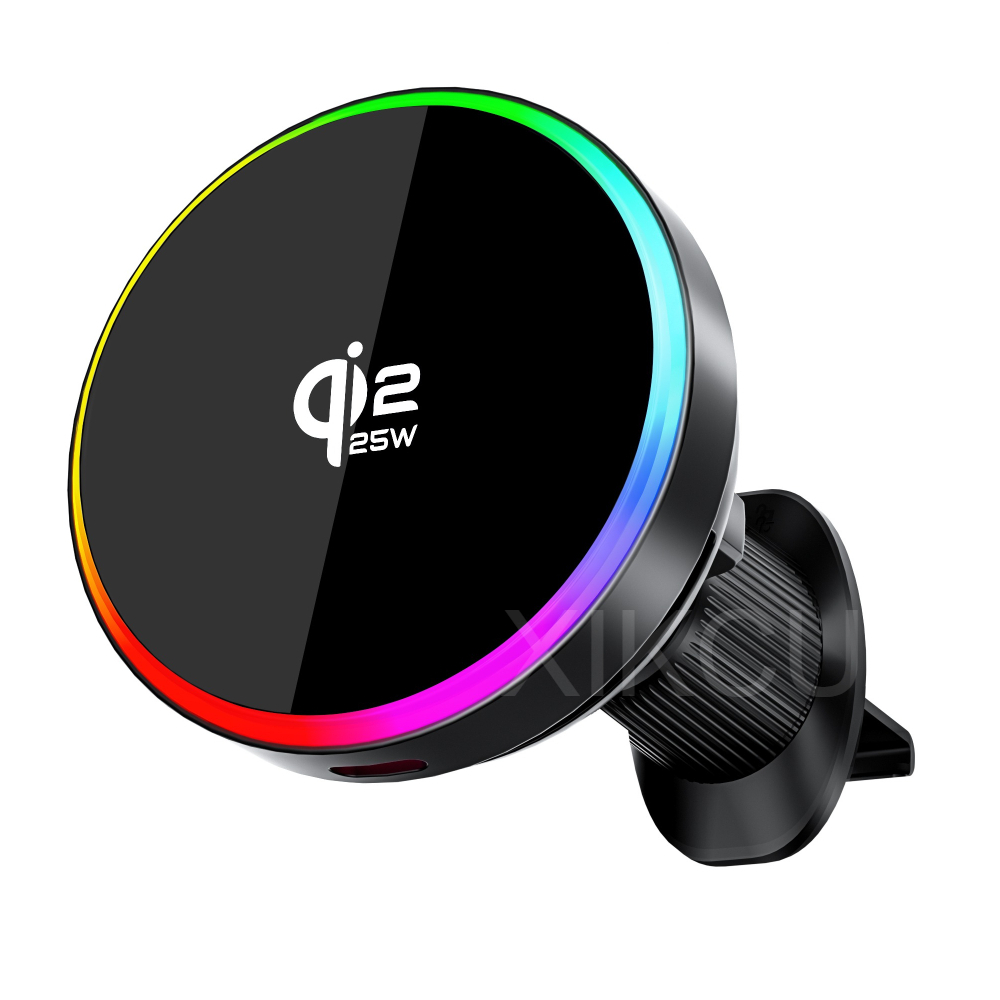 Magnetic Phone Holder For Car Vent - Carregador Sem Fio para Carro qi2.2