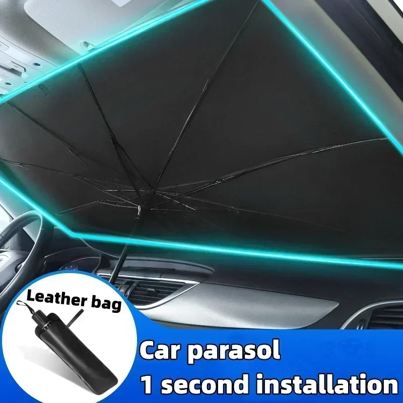Car Sunshade Windshield Umbrella Foldable - Guarda-sol para Carro, Cobertura Frontal para