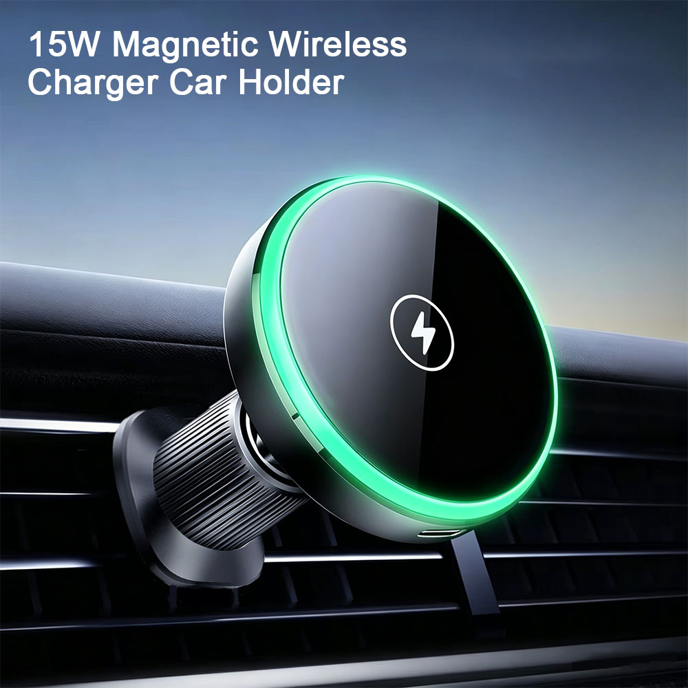 Magnetic Phone Holder For Car Vent - Suporte Magnético para Carregador Sem Fio