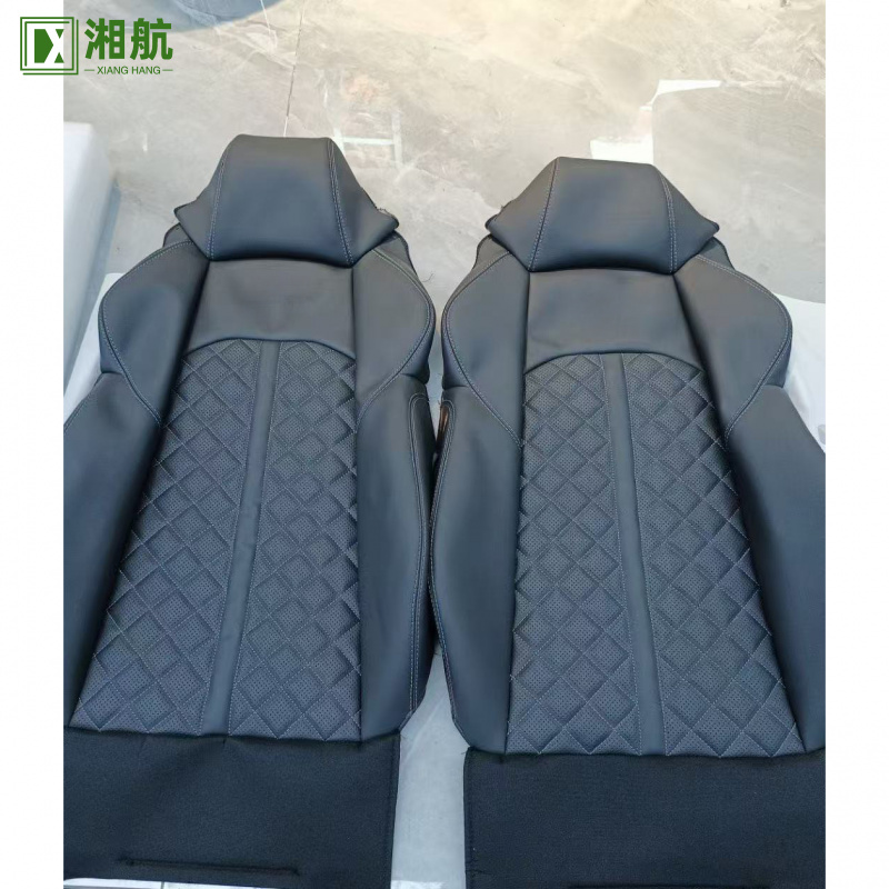 Leather Car Seat Covers Full Set Universal - Adequado para Audi Design de Luxo