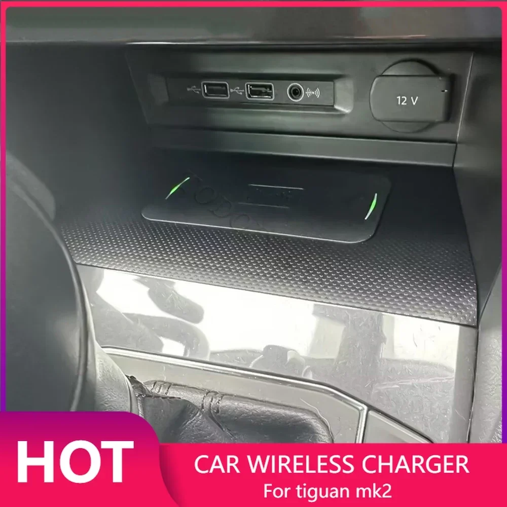 Wireless Car Charger Mount Fast Charging - Carregador Sem Fio para Volkswagen Tiguan