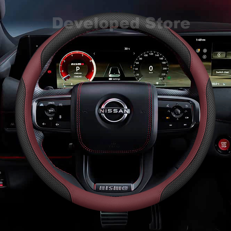 Car Steering Wheel Cover Anti Slip Breathable - Capa de Volante para Novo Nissan