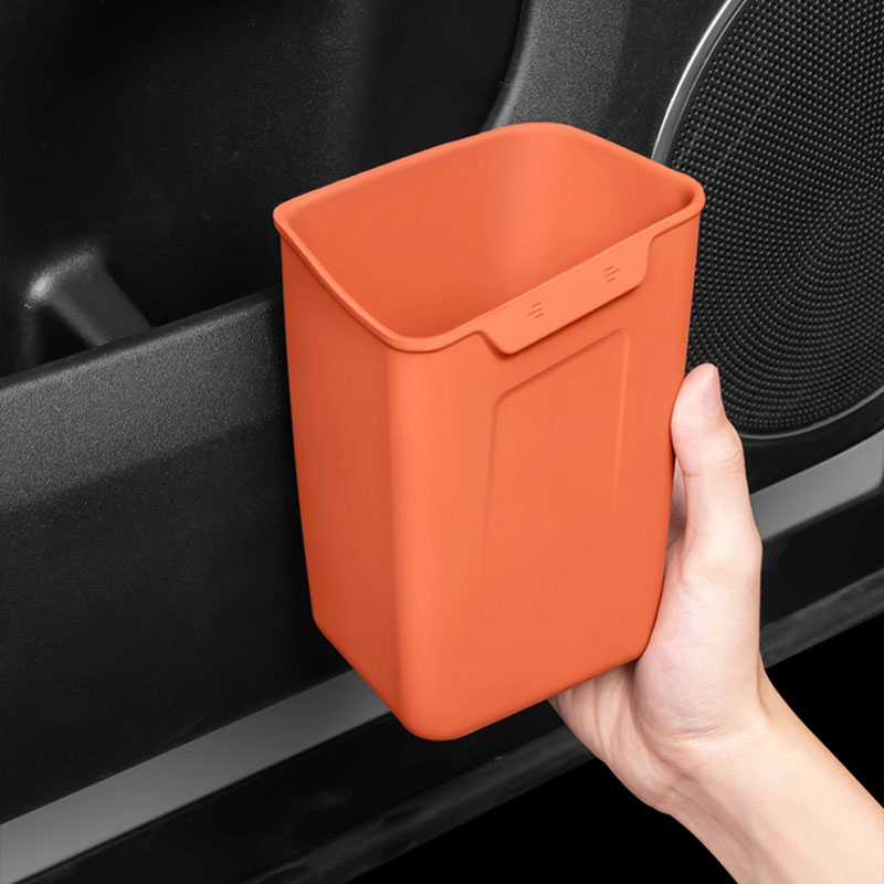 Waterproof Car Trash Can With Lid - Lixeira Universal para Porta de Carro,