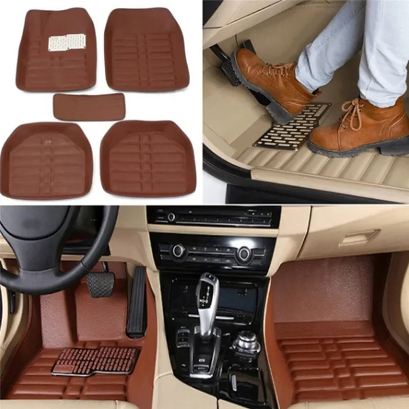 Car Floor Mats Universal Waterproof Leather - Novo luxo couro tapetes do carro