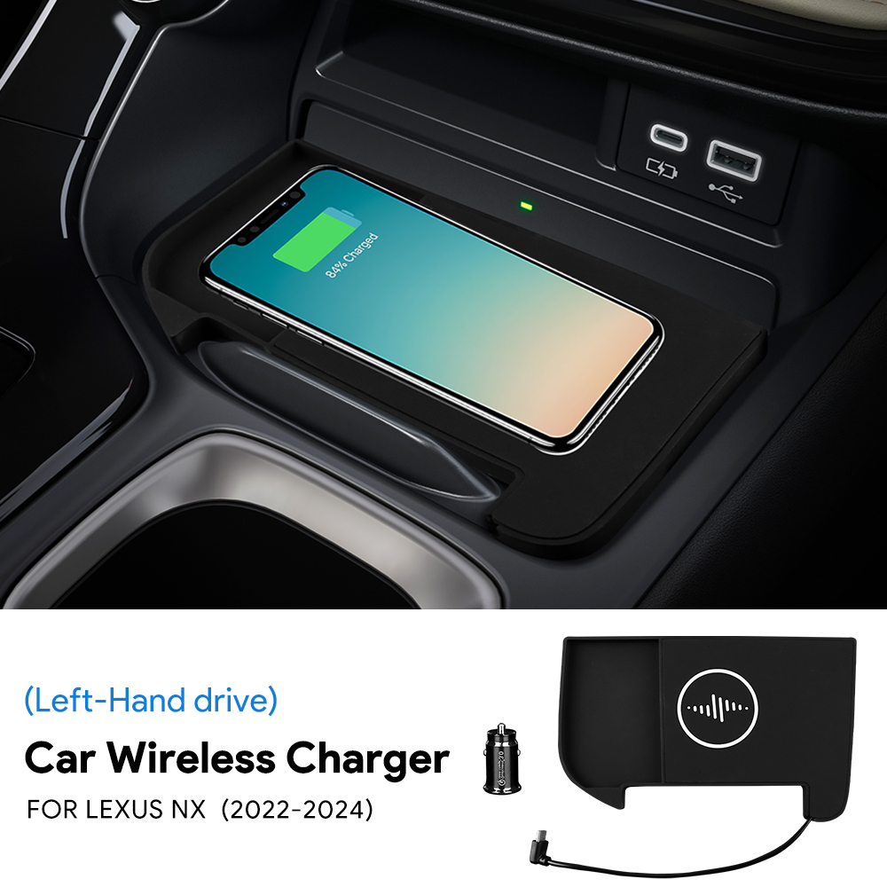 Wireless Car Charger Mount Fast Charging - Carregador Sem Fio para Carro de