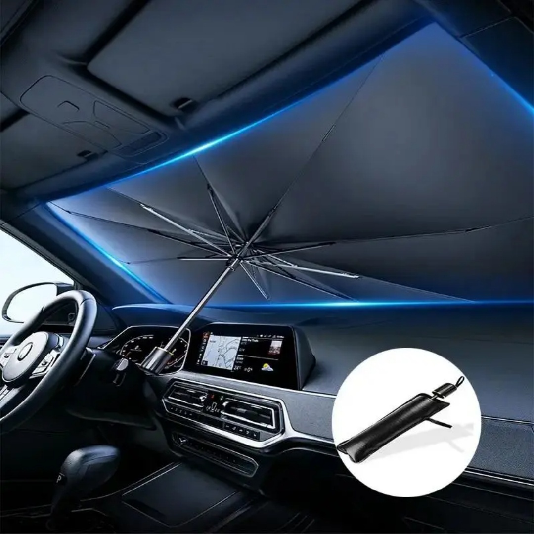Guarda-sol para-brisa tipo gua - Car Sunshade Windshield Umbrella Foldable avaliação e preço