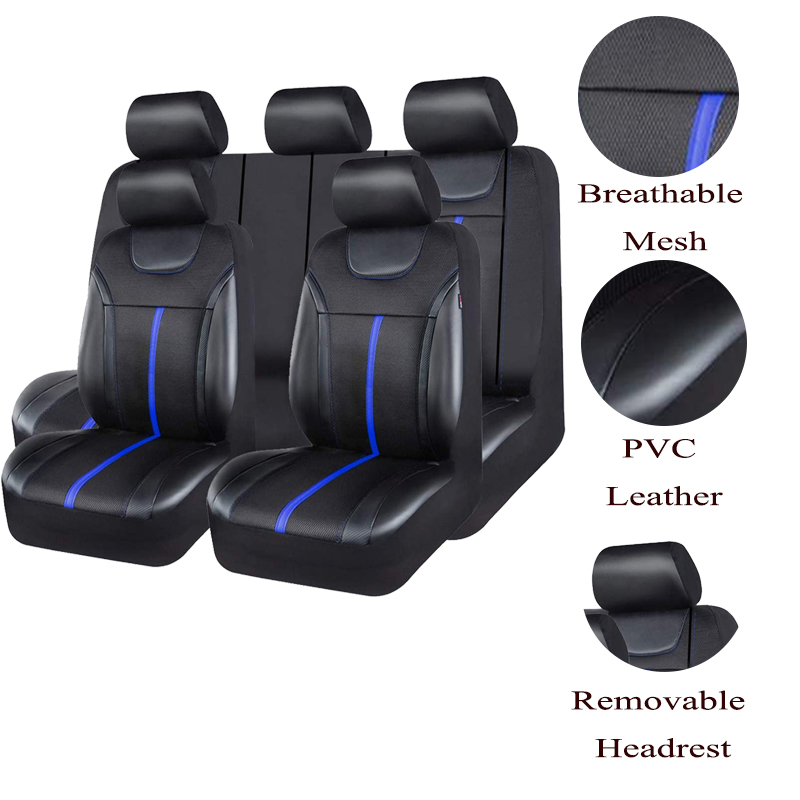 AUTOKING Conjunto de Capas de  - Leather Car Seat Covers Full Set Universal avaliação e preço