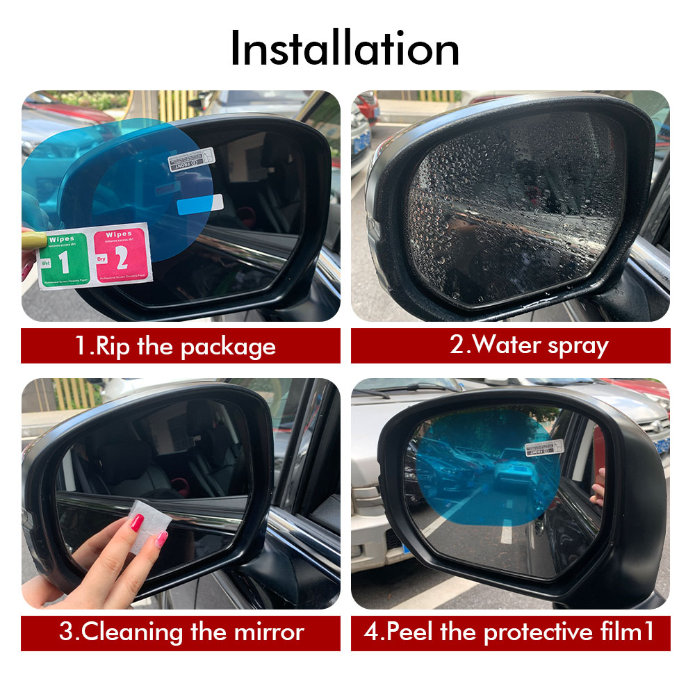 Película à prova de chuva para - Anti Glare Car Rearview Mirror Film avaliação e preço