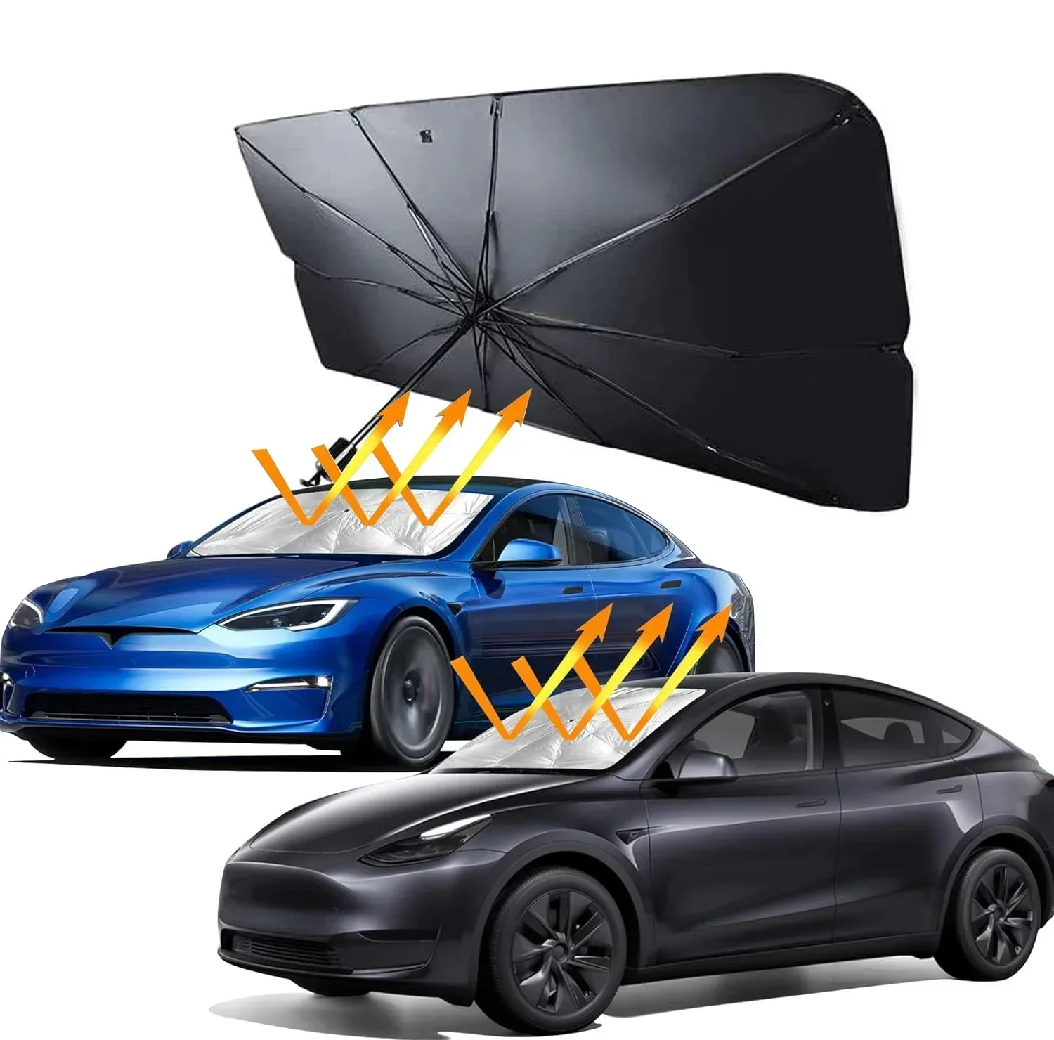 Guarda-sol para Carro, Cobertu - Car Sunshade Windshield Umbrella Foldable avaliação e preço