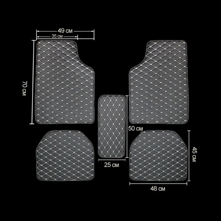 Tapetes de Carro 5 Peças Unive - Car Floor Mats Universal Waterproof Leather avaliação e preço