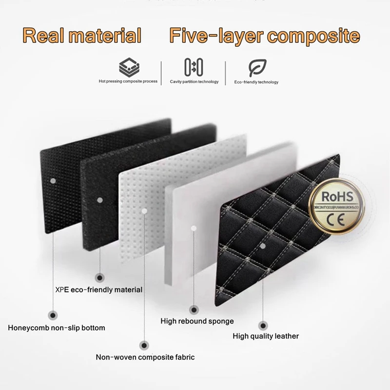 Tapetes de Carro 5 Peças Unive - Car Floor Mats Universal Waterproof Leather avaliação e preço