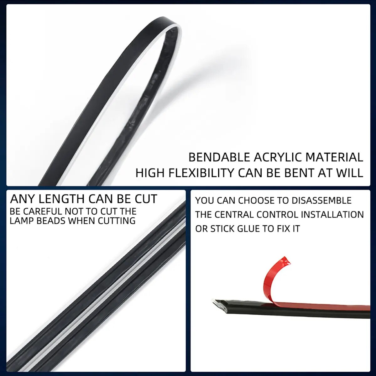 Symphony Car LED Foot Light, 4 - Led Ambient Interior Car Lights App Control avaliação e preço