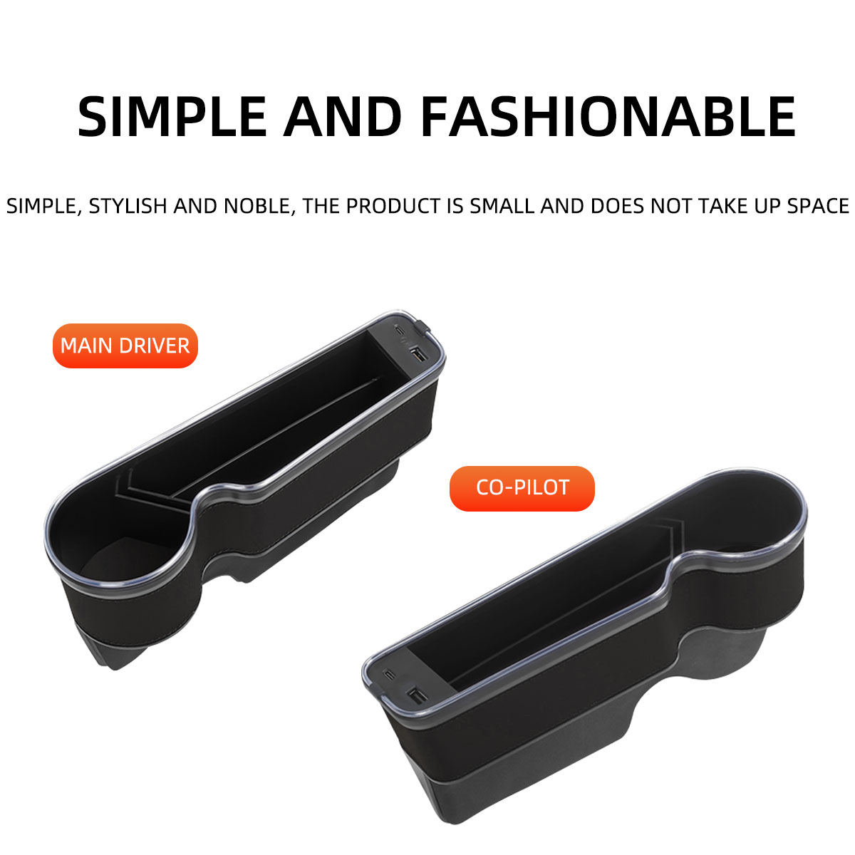 Organizador de Espaço entre As - Seat Gap Filler Organizer With Usb Charger avaliação e preço