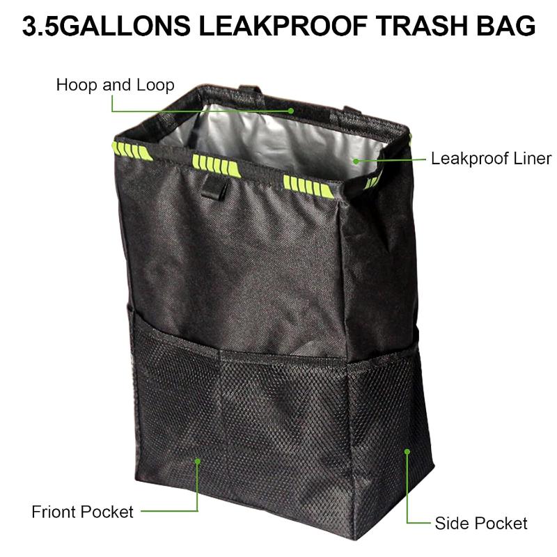 Lixeira Dobrável para Carro co - Waterproof Car Trash Can With Lid avaliação e preço
