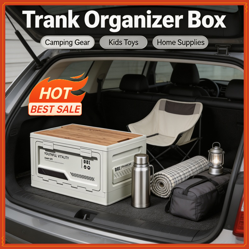 Caixa de Armazenamento Externa - Car Trunk Organizer Foldable Storage Box avaliação e preço