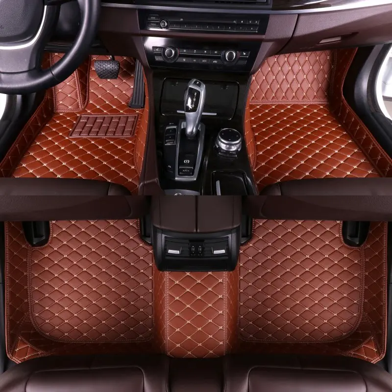 Original carro tpe tapetes par - Car Floor Mats Universal Waterproof Leather avaliação e preço