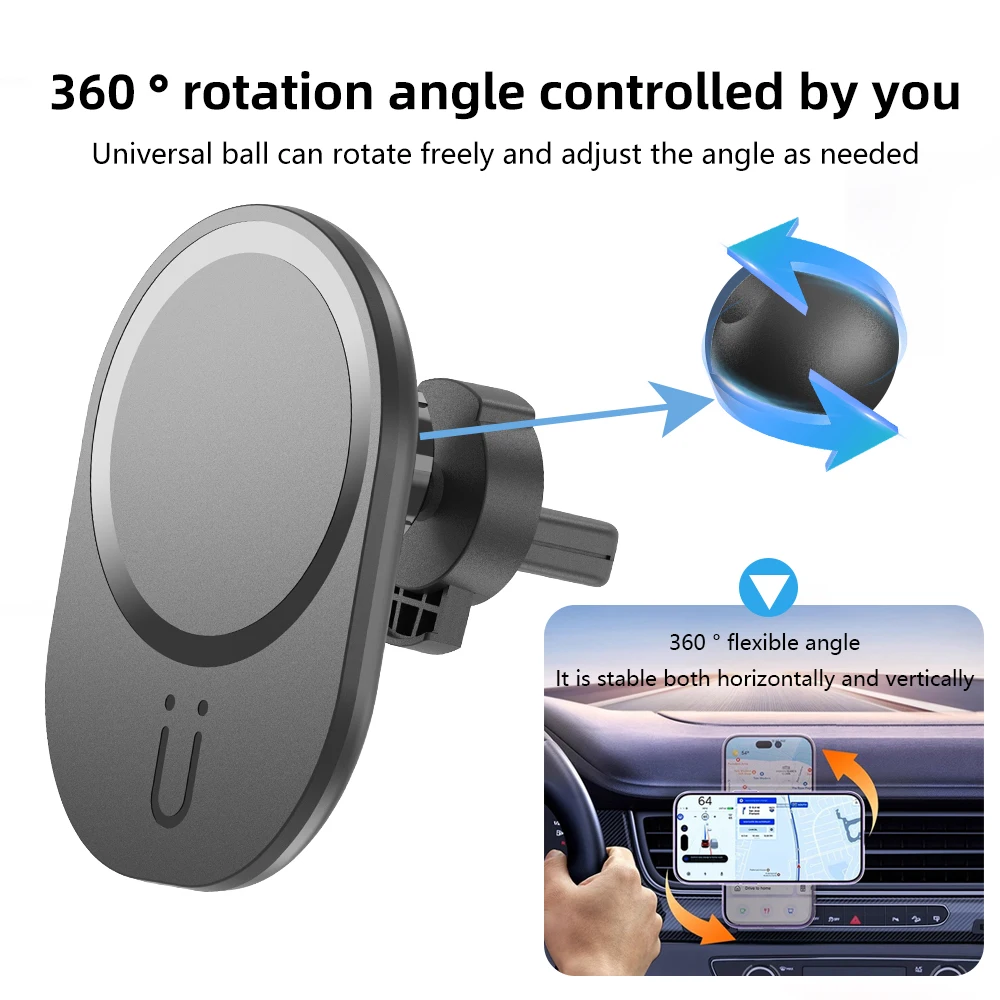Mini magnético sem fio carrega - Magnetic Phone Holder For Car Vent avaliação e preço