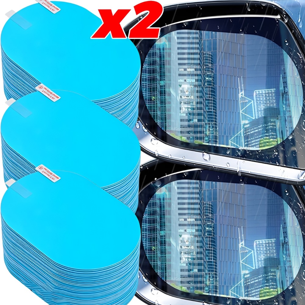2/1 Peças Película Protetora U - Anti Glare Car Rearview Mirror Film avaliação e preço