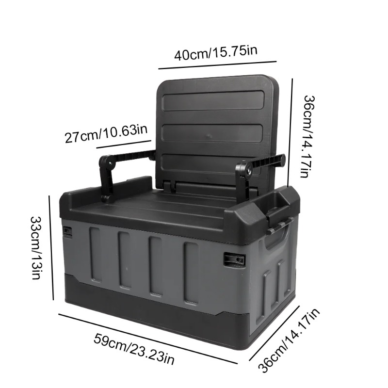Caixa de Armazenamento Grande  - Car Trunk Organizer Foldable Storage Box avaliação e preço