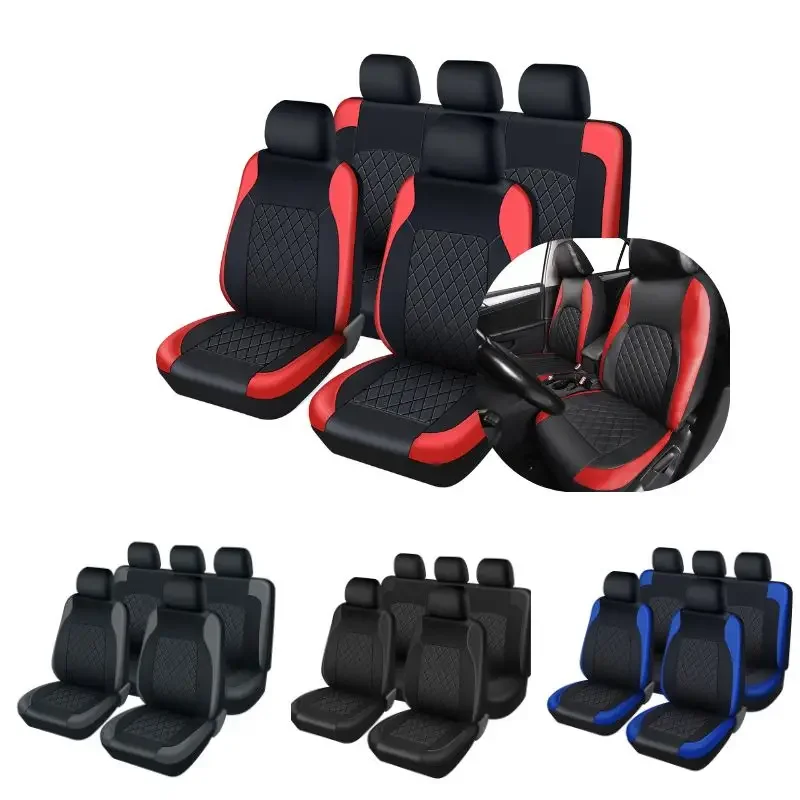 Capas de Assento de Carro em C - Leather Car Seat Covers Full Set Universal avaliação e preço