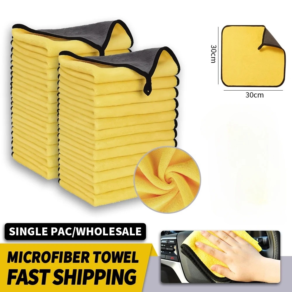 Panos de Microfibra Dupla Face - Microfiber Car Drying Towel Super Absorbent avaliação e preço