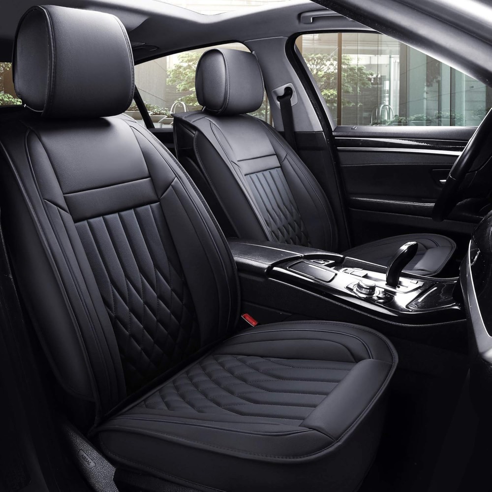 5 peças capas de assento de ca - Leather Car Seat Covers Full Set Universal avaliação e preço