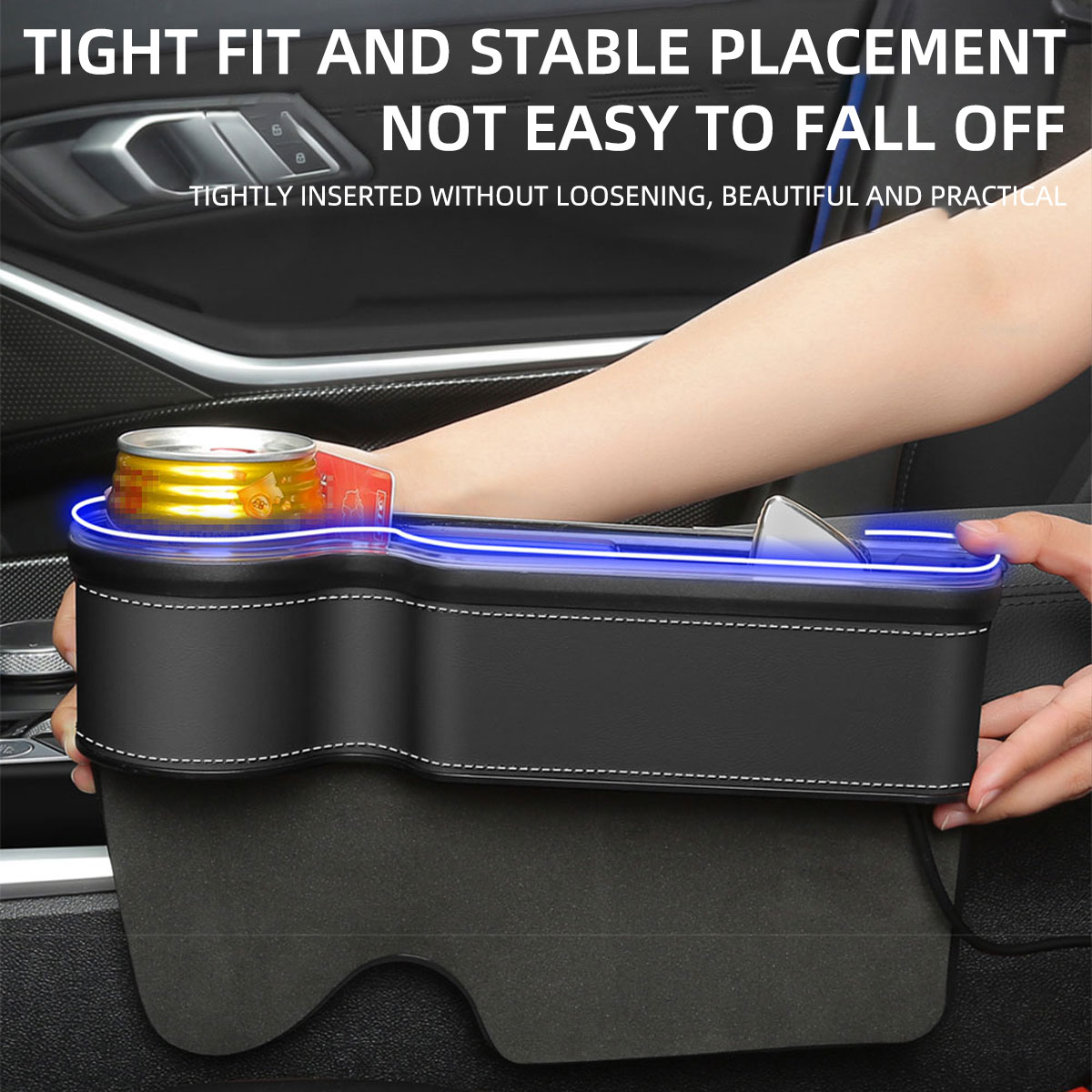 Organizador de Espaço entre As - Seat Gap Filler Organizer With Usb Charger avaliação e preço