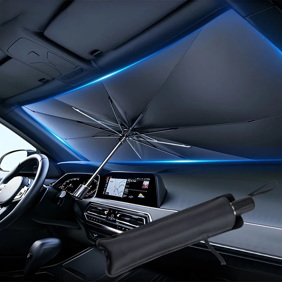 Protetores de Sol para Para-br - Car Sunshade Windshield Umbrella Foldable avaliação e preço