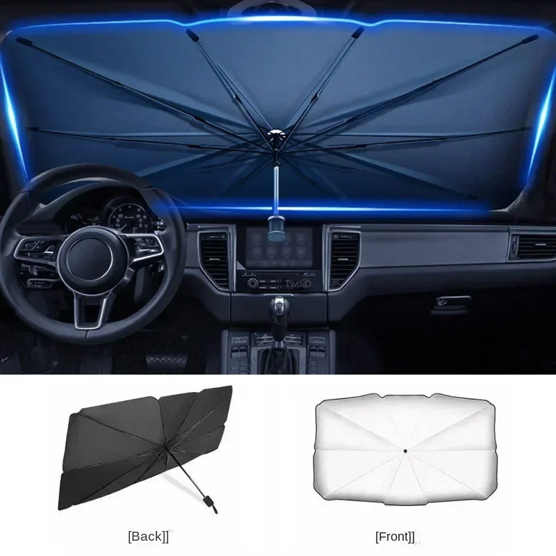Protetores de Sol para Para-br - Car Sunshade Windshield Umbrella Foldable avaliação e preço