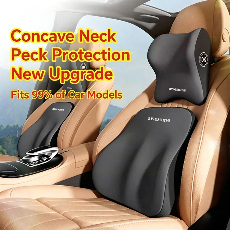 Conjunto de Almofada para Pesc - Memory Foam Car Neck Pillow Lumbar Support avaliação e preço