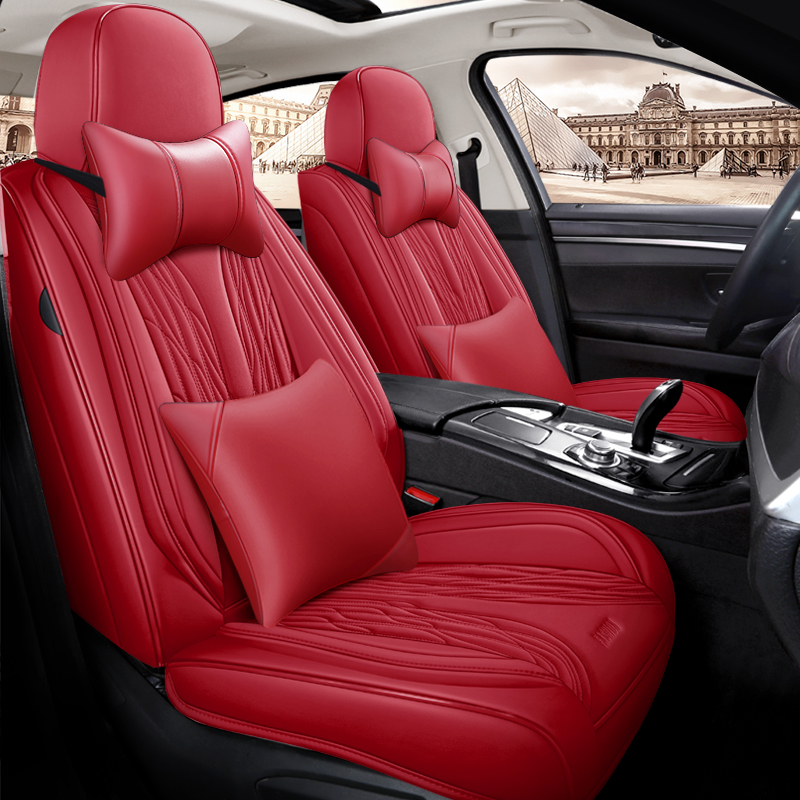 Novo design de luxo capas de a - Leather Car Seat Covers Full Set Universal avaliação e preço