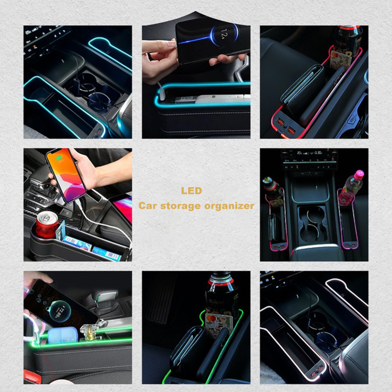 Caixa de armazenamento de fend - Seat Gap Filler Organizer With Usb Charger avaliação e preço