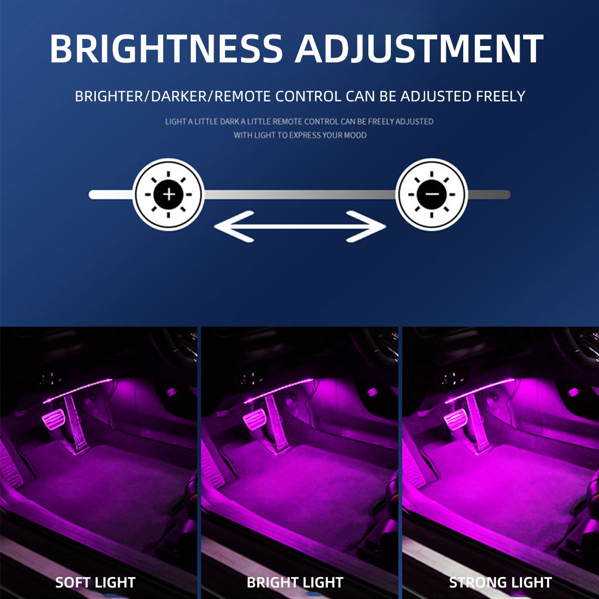 Luz Ambiente Neon 2/4 em 1 par - Led Ambient Interior Car Lights App Control avaliação e preço