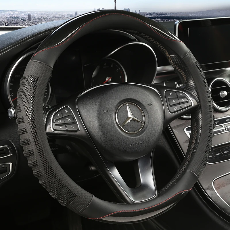 Capa tridimensional de favo de - Car Steering Wheel Cover Anti Slip Breathable avaliação e preço