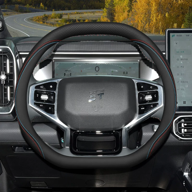 Capa de Volante de Luxo 2026 p - Car Steering Wheel Cover Anti Slip Breathable avaliação e preço
