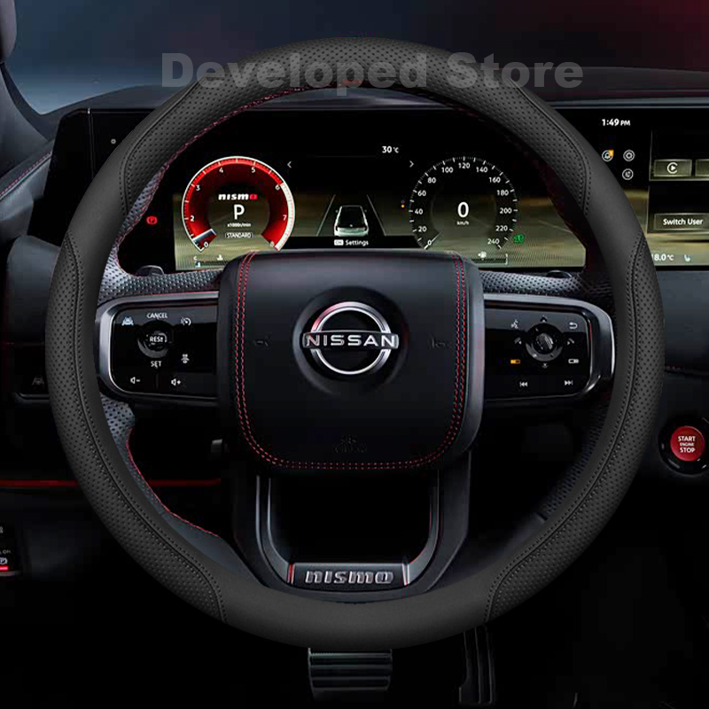 Capa de Volante para Novo Niss - Car Steering Wheel Cover Anti Slip Breathable avaliação e preço