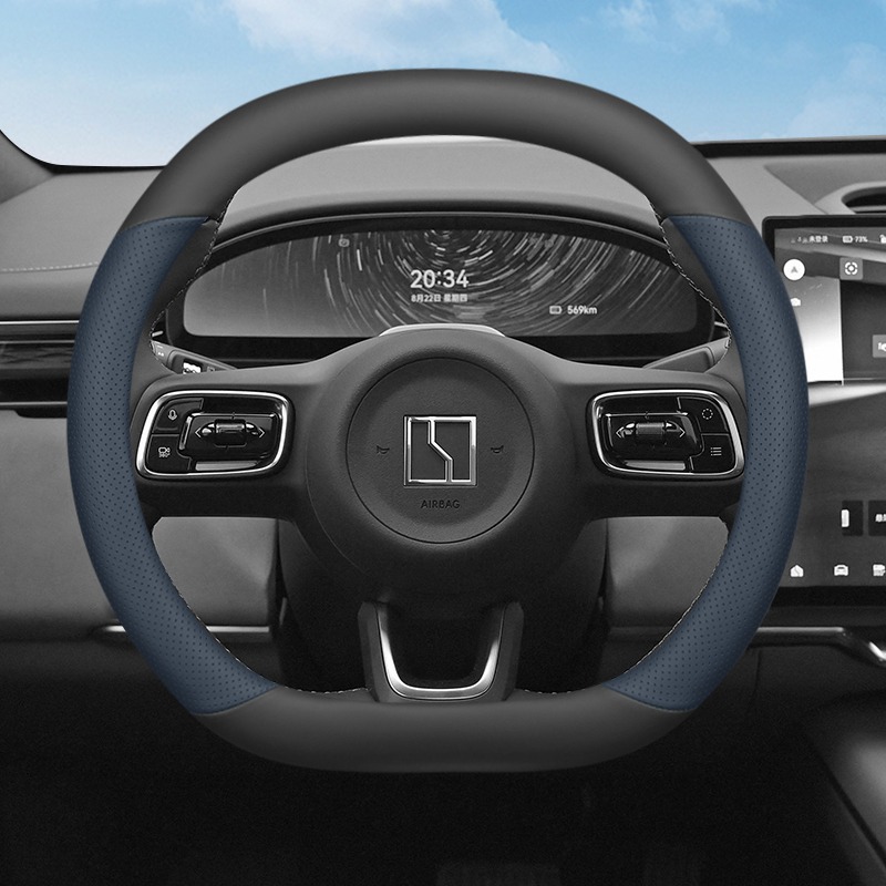 Para zeekr 7x 2024 2025 2026 c - Car Steering Wheel Cover Anti Slip Breathable avaliação e preço