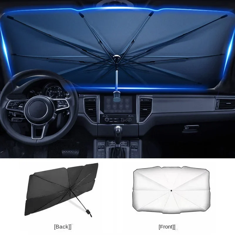 Protetor Solar para Para-brisa - Car Sunshade Windshield Umbrella Foldable avaliação e preço