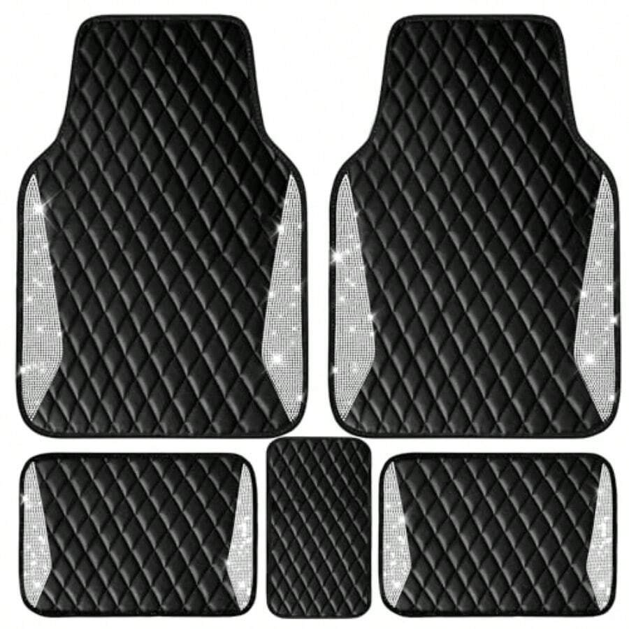 Tapetes de Carro em Couro com  - Car Floor Mats Universal Waterproof Leather avaliação e preço