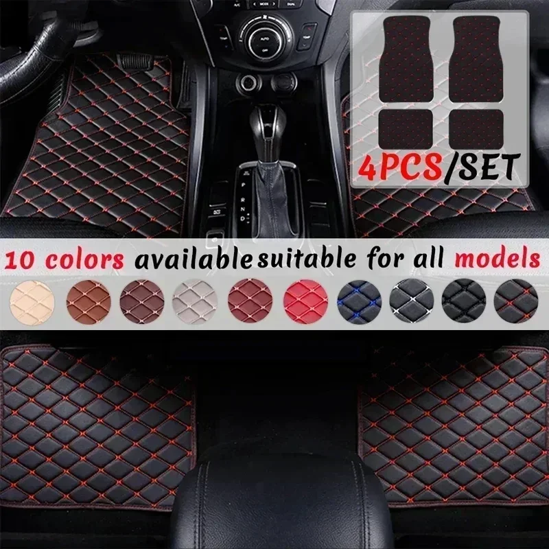 Tapetes para Carro 4PCS Univer - Car Floor Mats Universal Waterproof Leather avaliação e preço