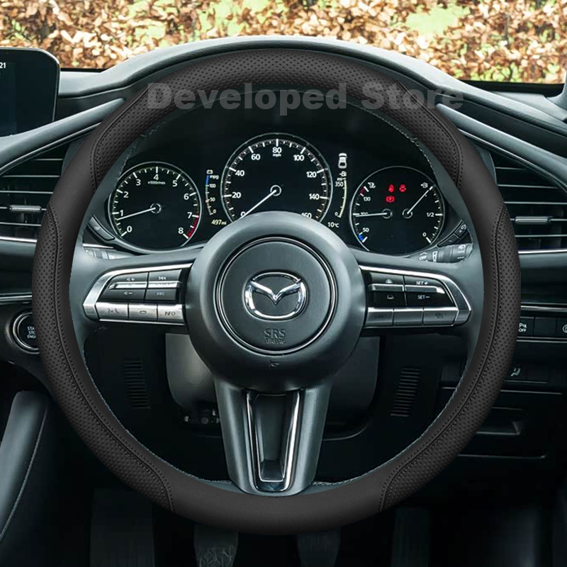 Capa de Volante para Mazda 3 A - Car Steering Wheel Cover Anti Slip Breathable avaliação e preço