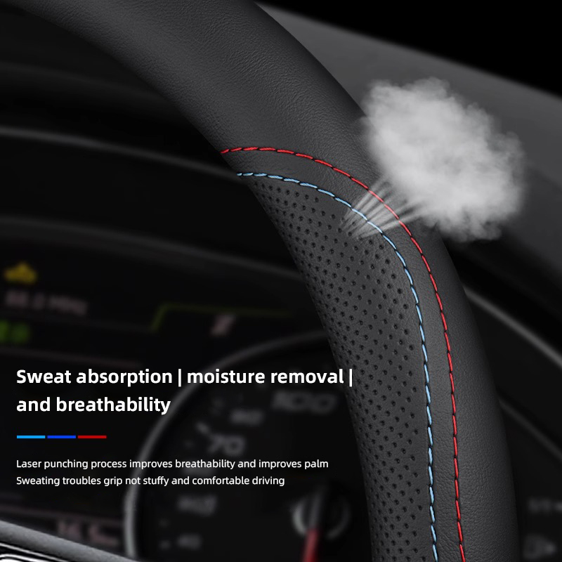 1 Peça de Capa para Volante de - Car Steering Wheel Cover Anti Slip Breathable avaliação e preço