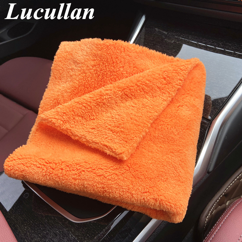 Lucullan 40x40cm laranja super - Microfiber Car Drying Towel Super Absorbent avaliação e preço