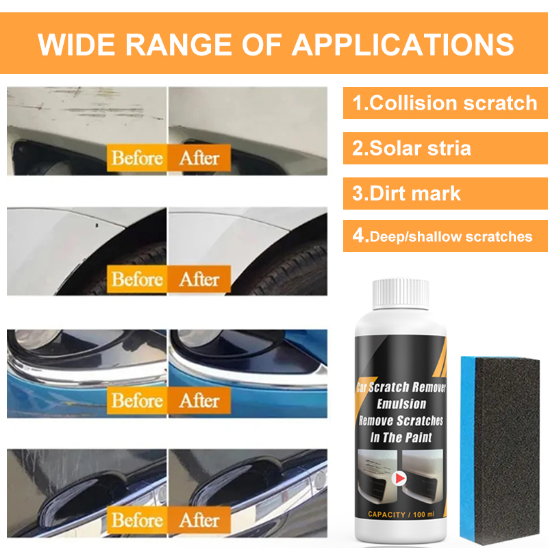 Removedor de arranhões de carr - Car Scratch Repair Polishing Wax Paste avaliação e preço