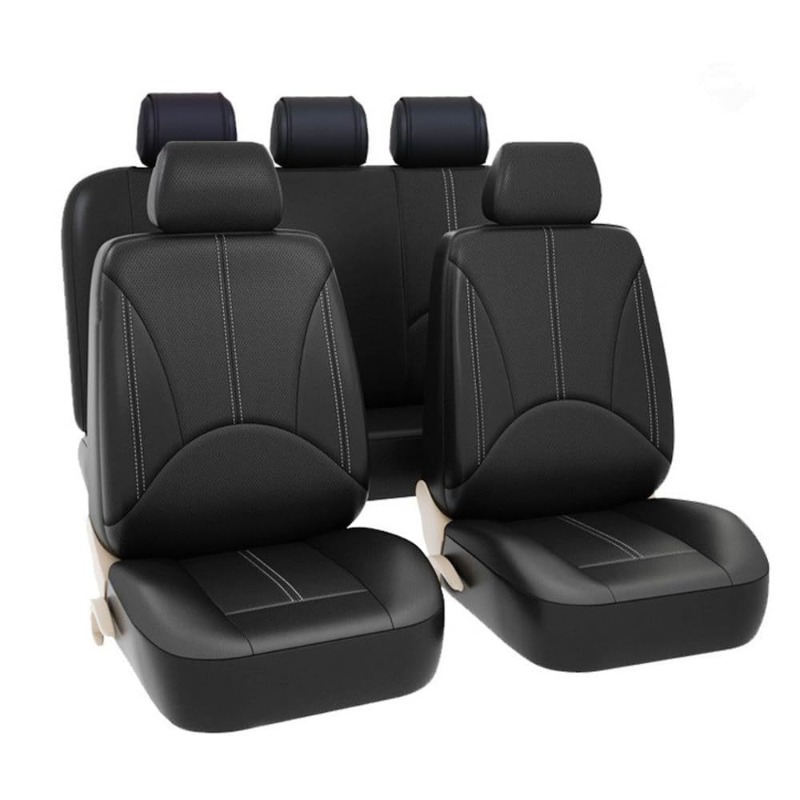 Capas de Assento de Carro em C - Leather Car Seat Covers Full Set Universal avaliação e preço